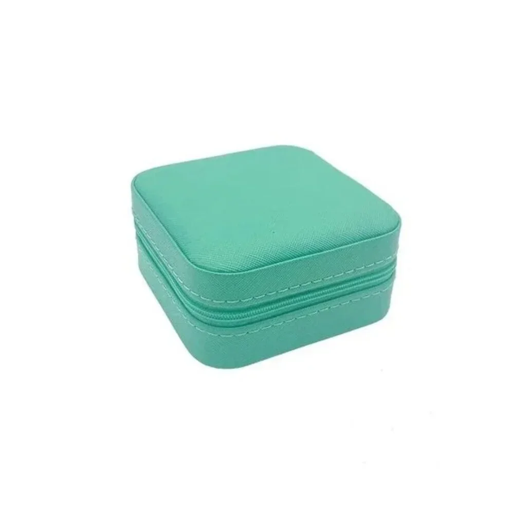 1pc Plain Jewelry Blue Storage Box For Valentines Day Gift